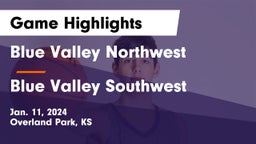 Blue Valley Northwest  vs Blue Valley Southwest  Game Highlights - Jan. 11, 2024