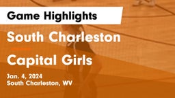 South Charleston  vs Capital  Girls  Game Highlights - Jan. 4, 2024