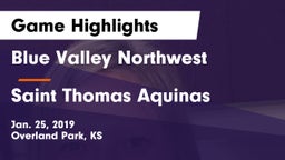 Blue Valley Northwest  vs Saint Thomas Aquinas  Game Highlights - Jan. 25, 2019