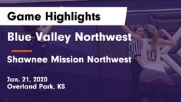 Blue Valley Northwest  vs Shawnee Mission Northwest  Game Highlights - Jan. 21, 2020