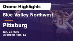 Blue Valley Northwest  vs Pittsburg  Game Highlights - Jan. 24, 2020