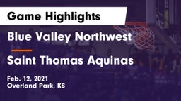 Blue Valley Northwest  vs Saint Thomas Aquinas  Game Highlights - Feb. 12, 2021