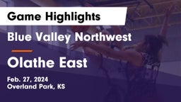 Blue Valley Northwest  vs Olathe East  Game Highlights - Feb. 27, 2024