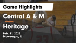 Central A & M  vs Heritage  Game Highlights - Feb. 11, 2023