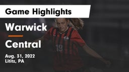 Warwick  vs Central Game Highlights - Aug. 31, 2022