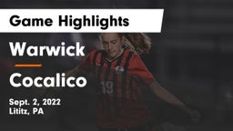 Warwick  vs Cocalico Game Highlights - Sept. 2, 2022