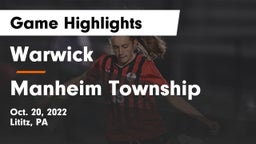 Warwick  vs Manheim Township  Game Highlights - Oct. 20, 2022