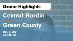 Central Hardin  vs Green County Game Highlights - Oct. 5, 2021