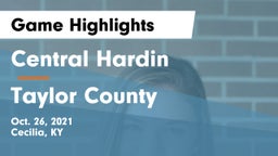 Central Hardin  vs Taylor County  Game Highlights - Oct. 26, 2021