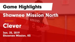 Shawnee Mission North  vs Clever Game Highlights - Jan. 25, 2019