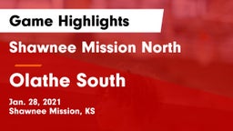 Shawnee Mission North  vs Olathe South  Game Highlights - Jan. 28, 2021