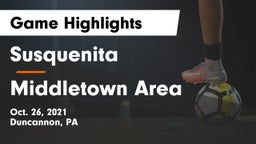 Susquenita  vs Middletown Area  Game Highlights - Oct. 26, 2021