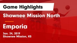 Shawnee Mission North  vs Emporia  Game Highlights - Jan. 24, 2019