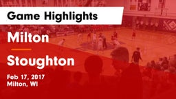 Milton  vs Stoughton  Game Highlights - Feb 17, 2017