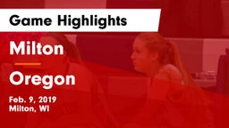 Milton  vs Oregon  Game Highlights - Feb. 9, 2019