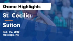 St. Cecilia  vs Sutton Game Highlights - Feb. 25, 2020