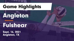 Angleton  vs Fulshear  Game Highlights - Sept. 16, 2021