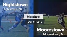 Matchup: Hightstown High vs. Moorestown  2016
