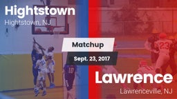 Matchup: Hightstown High vs. Lawrence  2017