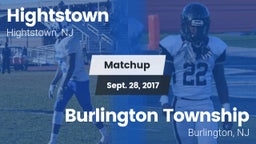 Matchup: Hightstown High vs. Burlington Township  2017