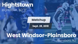 Matchup: Hightstown High vs. West Windsor-Plainsboro  2018