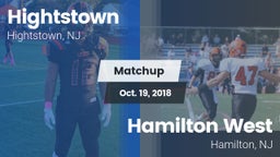 Matchup: Hightstown High vs. Hamilton West  2018