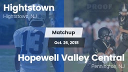 Matchup: Hightstown High vs. Hopewell Valley Central  2018