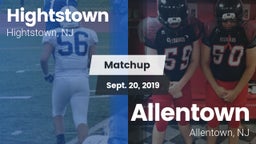 Matchup: Hightstown High vs. Allentown  2019