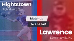 Matchup: Hightstown High vs. Lawrence  2019