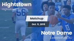 Matchup: Hightstown High vs. Notre Dame  2019