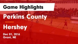 Perkins County  vs Hershey  Game Highlights - Dec 01, 2016