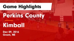 Perkins County  vs Kimball  Game Highlights - Dec 09, 2016