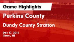 Perkins County  vs Dundy County Stratton  Game Highlights - Dec 17, 2016