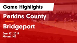 Perkins County  vs Bridgeport  Game Highlights - Jan 17, 2017
