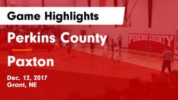Perkins County  vs Paxton  Game Highlights - Dec. 12, 2017