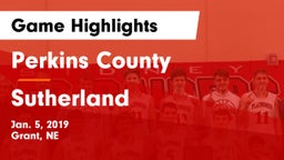 Perkins County  vs Sutherland  Game Highlights - Jan. 5, 2019
