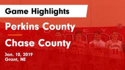 Perkins County  vs Chase County  Game Highlights - Jan. 10, 2019