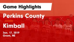 Perkins County  vs Kimball  Game Highlights - Jan. 17, 2019