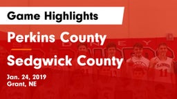 Perkins County  vs Sedgwick County  Game Highlights - Jan. 24, 2019