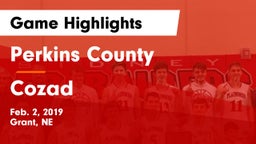 Perkins County  vs Cozad  Game Highlights - Feb. 2, 2019