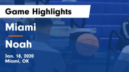 Miami  vs Noah Game Highlights - Jan. 18, 2020