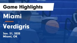 Miami  vs Verdigris  Game Highlights - Jan. 31, 2020