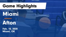 Miami  vs Afton Game Highlights - Feb. 10, 2020