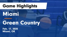 Miami  vs Green Country Game Highlights - Feb. 17, 2020