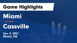 Miami  vs Cassville  Game Highlights - Jan. 9, 2021