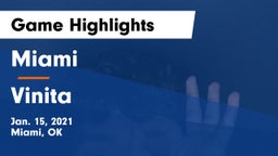 Miami  vs Vinita  Game Highlights - Jan. 15, 2021