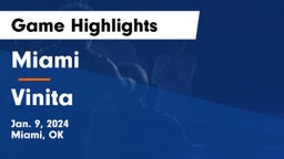 Miami  vs Vinita  Game Highlights - Jan. 9, 2024