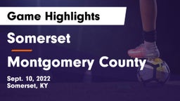 Somerset  vs Montgomery County  Game Highlights - Sept. 10, 2022