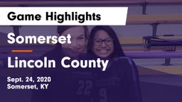 Somerset  vs Lincoln County  Game Highlights - Sept. 24, 2020