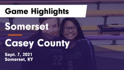 Somerset  vs Casey County Game Highlights - Sept. 7, 2021